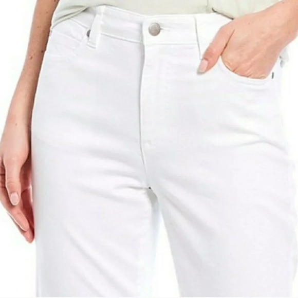 Eileen Fisher Women's Organic Cotton Stretch Denim High Rise Straight Leg Jeans - Picture 2 of 14